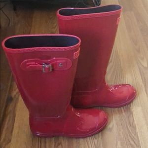 Red Rain Boots